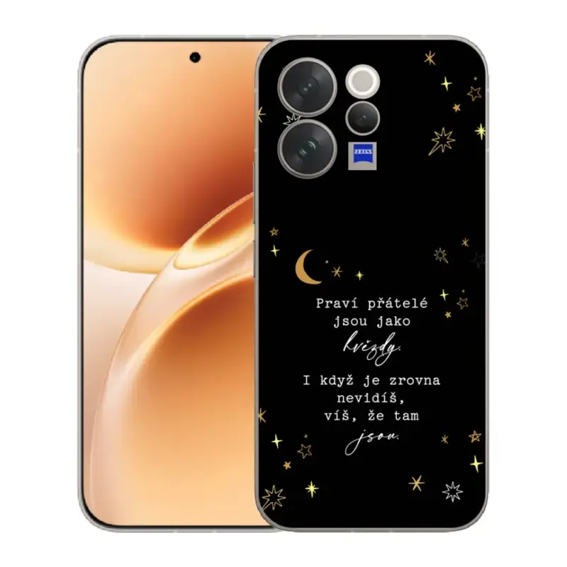 Kup Teď Gelový kryt mmCase na Vivo V70 - citát 6 černé pozadí