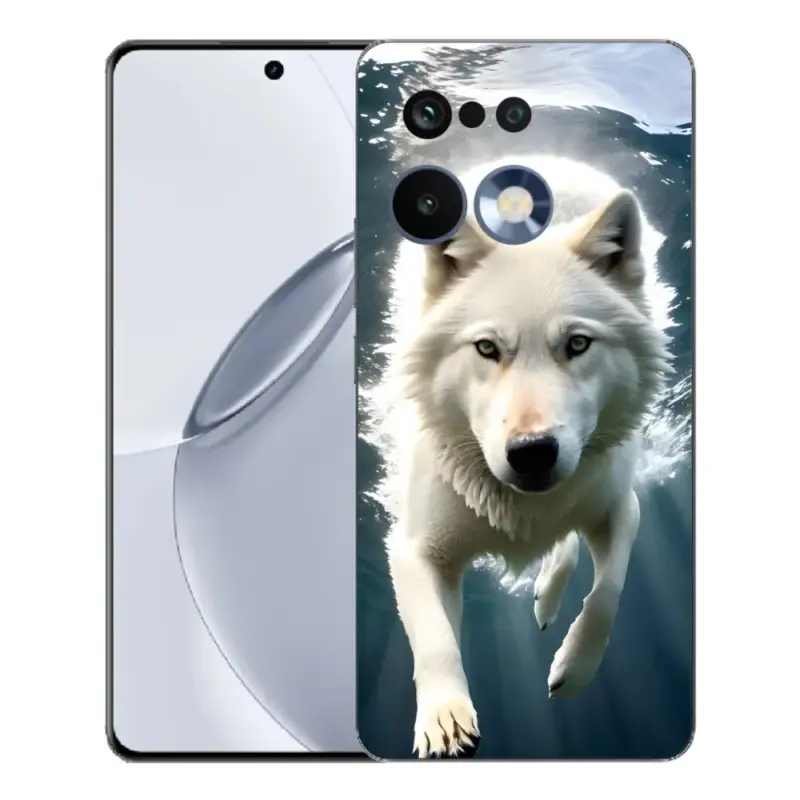 Sleva Gelový kryt mmCase na Realme 16 Pro+ - bílý vlk