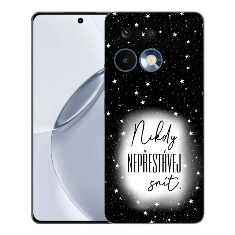 Gelový kryt mmCase na Realme 16 Pro+ - citát 1 bíločerné pozadí Kup Teď