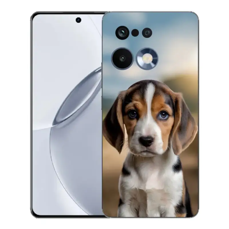 Oblíbený Gelový kryt mmCase na Realme 16 Pro+ - roztomilý bígl