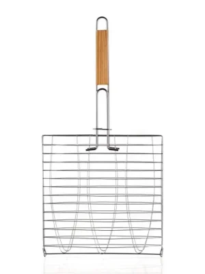 Nová Kolekce HAPPY GREEN Rošt grilovací na 3 ryby BBQ 58 x 25 x 27 cm