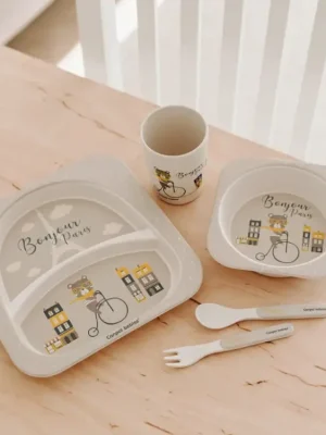 Hit Sezóny Sada nádobí Canpol babies BONJOUR PARIS 5ks béžová