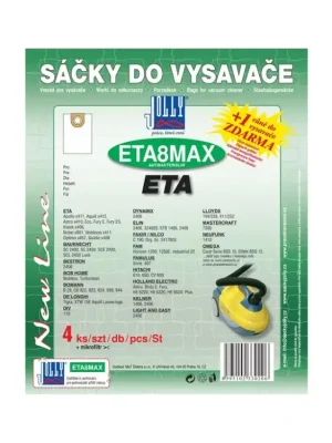 Rychlé Dodání Papírové sáčky do vysavače Jolly 8MAX balení 4+1ks do vysav. ETA