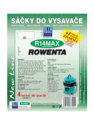 Papírové sáčky do vysavače Jolly R14MAX balení 4+1ks Vysoce Kvalitní