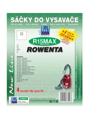 Papírové sáčky do vysavače Jolly R15MAXbalení 4ks do vysav. ROWENTA Cenový Hit
