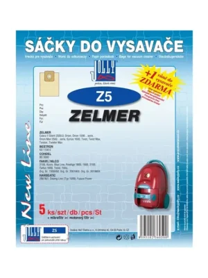 Výhodná Nabídka Papírové sáčky do vysavače Jolly Z5 balení 5+1+1ks do vysav. ZELMER