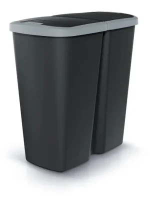 Oblíbený Odpadkový koš Prosperplast COMPACTA Q DUO 45 l černý