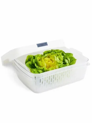 Bezpečná Platba Speciální box na ovoce a zeleninu, s ventilací a filtrem, do lednice, Fridge Fresh, 6,4l - modrý