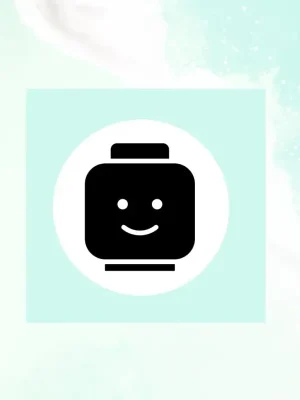 Štítek, nálepka do dětského pokoje, černá na bílém podkladu - Lego Top Prodej