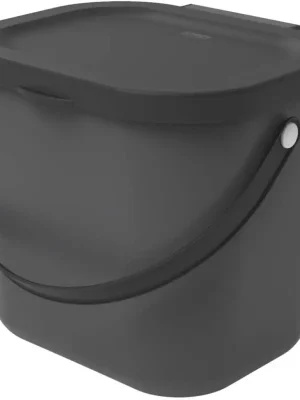 Cenově Výhodný Malý odpadkový koš na bio odpad,6l ALBULA, antracit