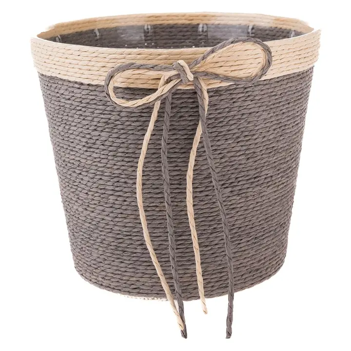 Aktuální Obal na květináčOSKAR - šedá, průměr 17 cm