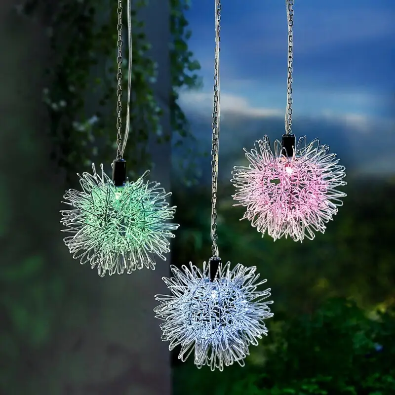 Objednat Nyní Solární závěsná dekorace Fiore, sada 3 ks