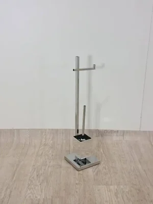 Stojan na toaletní papír s toaletním kartáčem Wenko Quadro Tovární Cena