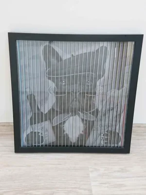 Obraz s rámem Art 3D French Dog 43×43 cm Kare Cenová Bomba