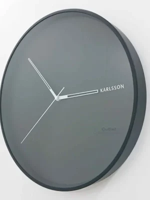 Černé nástěnné hodiny Hue o 40 cm Karlsson Levný