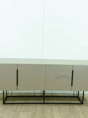 Nejlepší Cena Šedobéžový TV stolek 200x55 cm Titan Marckeric