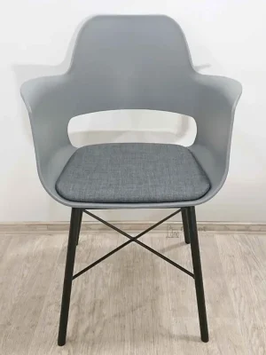 Akční Nabídka Šedá jídelní židle s područkami Whistler Unique Furniture