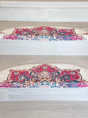 Top Prodej Nášlapy na schody v sadě 16 ks 20x65 cm Floral Path Vitaus