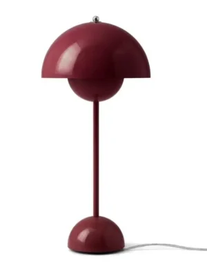Aktuální Stolní lampa Flowerpot VP3 "Dark Plum" &Tradition