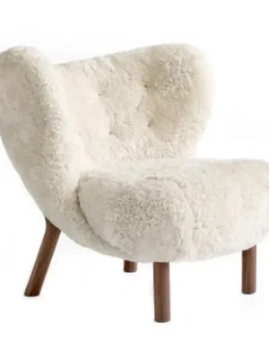 Vrácení Zdarma Křeslo Little Petra VB1 "Walnut / Sheepskin Moonlight" &Tradition