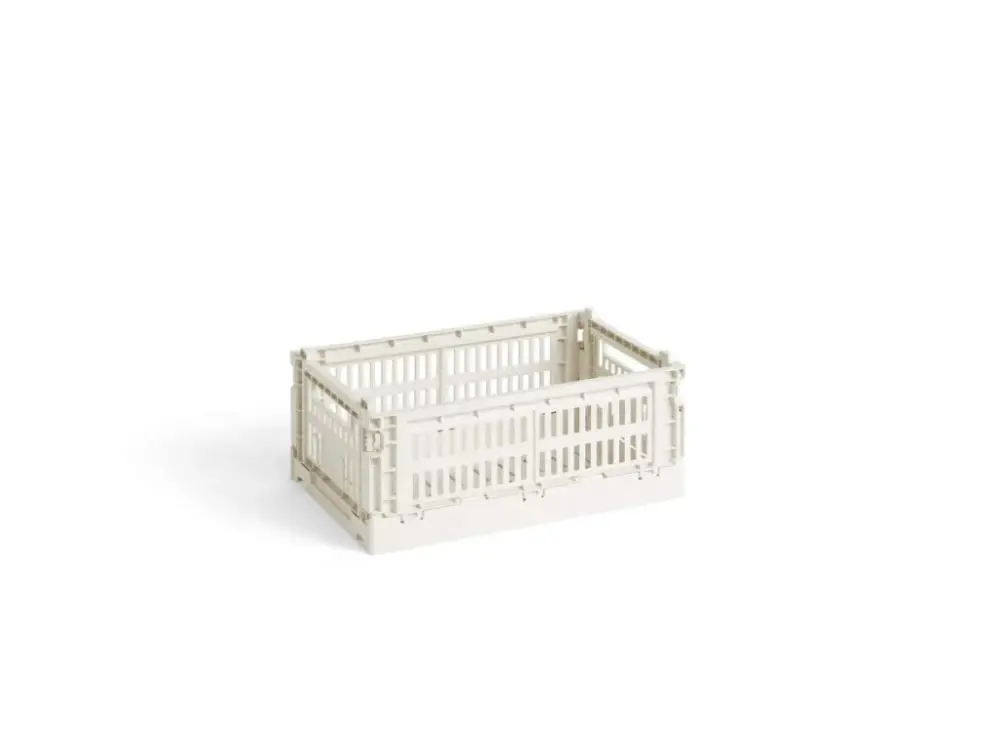 Autentický Úložný box Colour Crate Small "Off-white" HAY