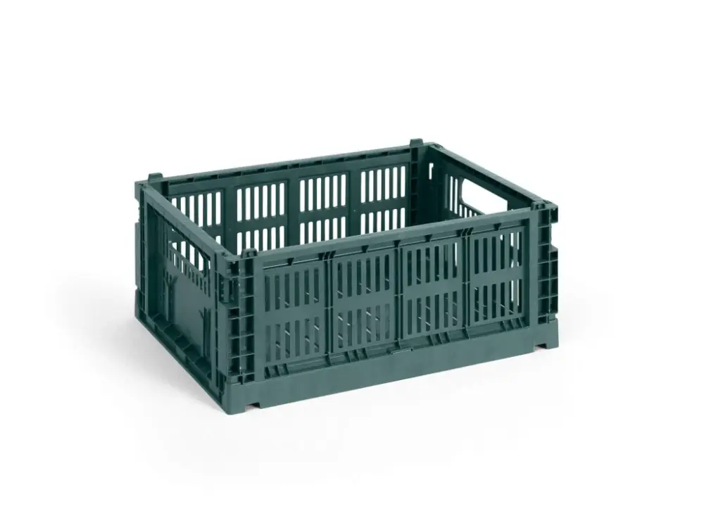 Originální Úložný box Colour Crate Medium "Dark Green" HAY