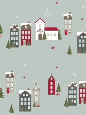 Balicí vánoční papír 5 m "Winter City" Det Gamle Apotek Zlevněný