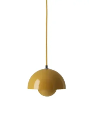 Dokud Zásoby Vydrží Závěsná lampa Flowerpot VP10 Ø 16 cm "Mustard" &Tradition