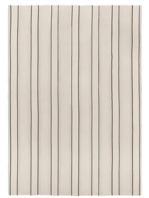 Bavlněný pléd Twill 180 x 260 cm "Off White / Black" ferm LIVING Nejprodávanější