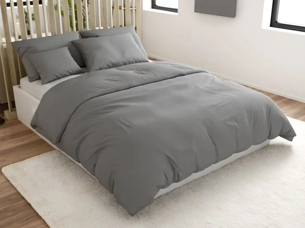 Must-Have Bavlněné povlečení LUX šedé hotelová kapsa