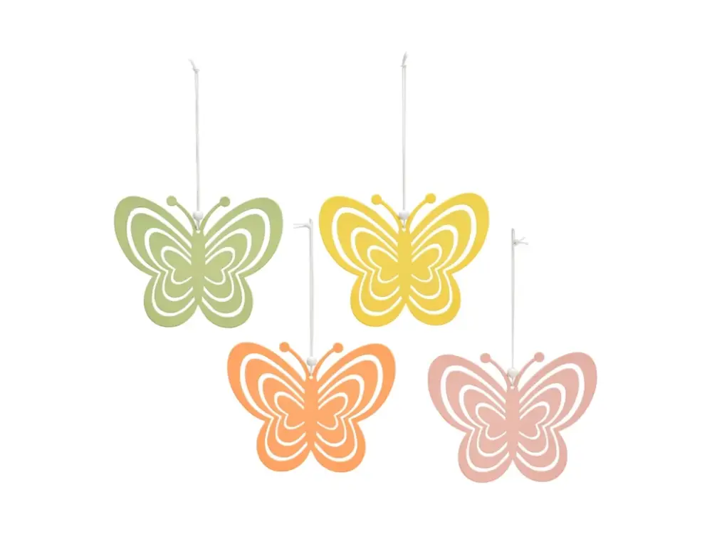 Závěsný kovový motýl PASTEL BUTTERFLY - více barev Sleva