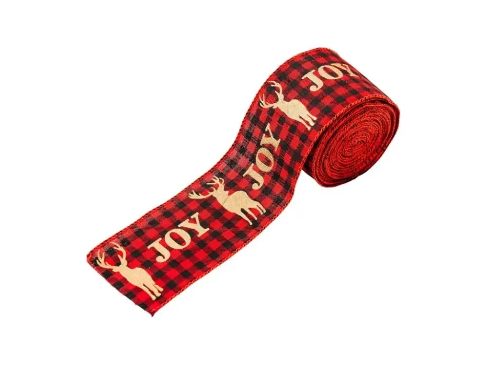 Vánoční stuha JOY 5 cm x 5 m, červená Kup Teď
