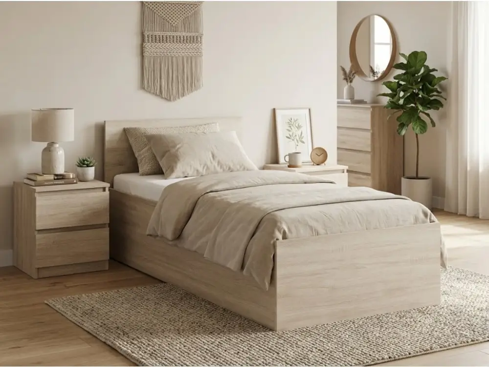 Postel SOFIA 80 x 200 cm, dub sonoma Top Prodej